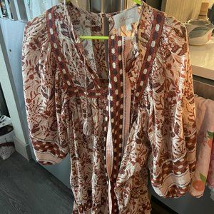 Cleobella Magdalena Mini Dress in blush